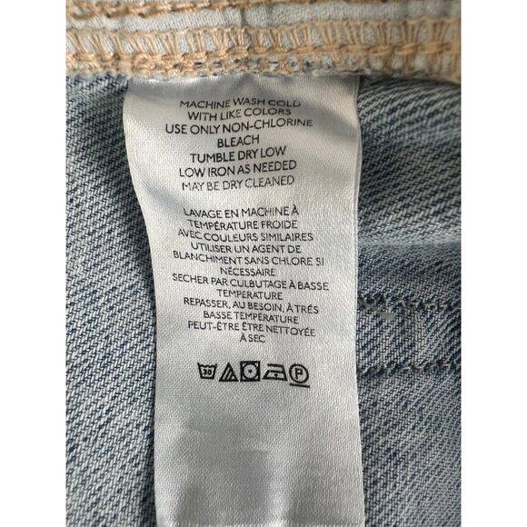 We The Free Womens Caroline Destroyed Denim Cutoff Bermuda Shorts Light Wash 24 - Picture 10 of 14